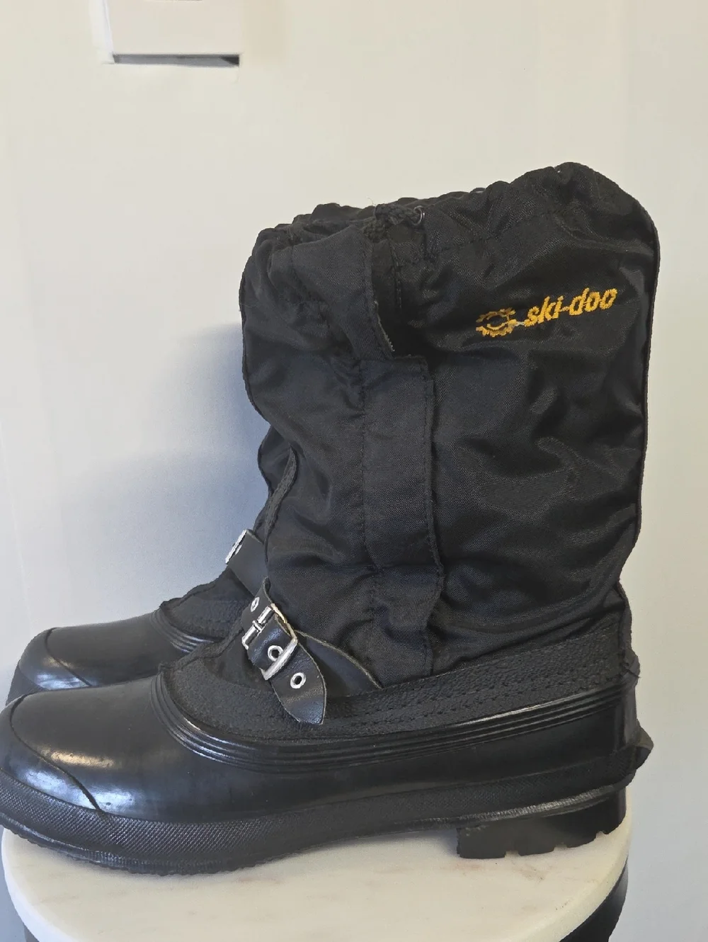 Ski-Doo Men's Black Insulated Snow Boots Vintage Size 9